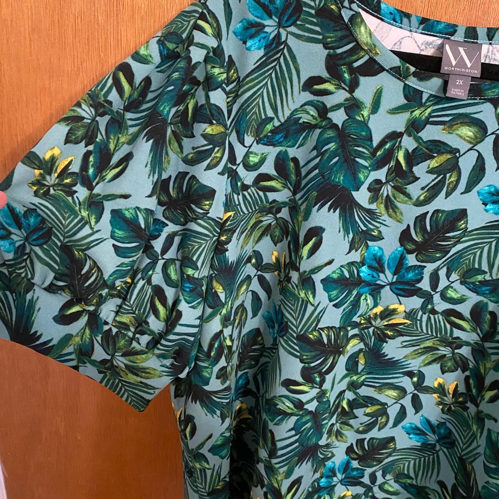 🌴NWT WORTHINGTON Beautiful Blouse - Picture 4 of 4